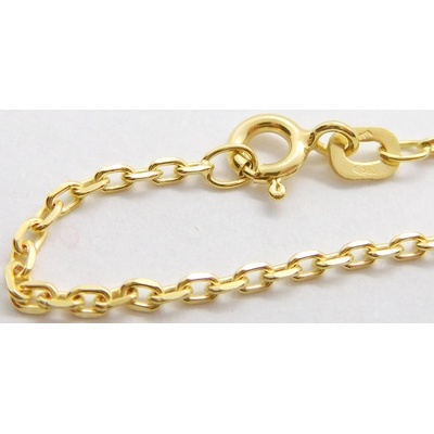 Klenoty Budín Pevný dámský přívěskový zlatý řetízek anker HK6032