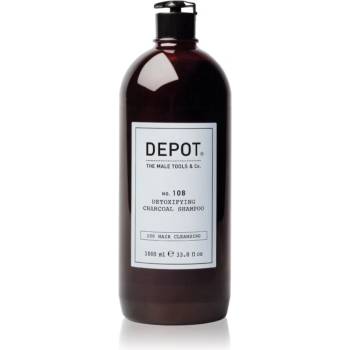 Depot No. 108 Detoxifying Charcoal Shampoo почистващ детоксикиращ шампоан за всички видове коса 1000ml