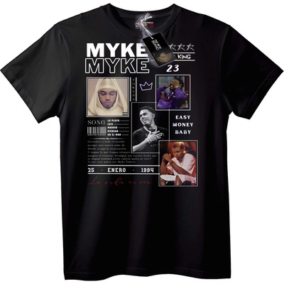 NOONEBRAND Тениска в чест на Myke - 6XL, Black
