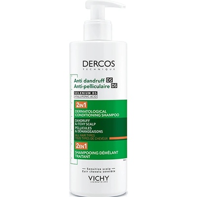 Vichy Dercos Anti-Dandruff 2 In 1 Shampoo шампоан-балсам против пърхот за раздразнен скалп 2 в 1 унисекс 200 мл