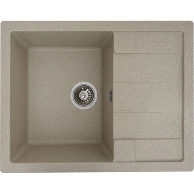 ELEFANT Гранитна мивка INTENSO 6550 - кухненска мивка с отцедник за монтаж в плот (Safari) (INTENSO 6550 сафари)