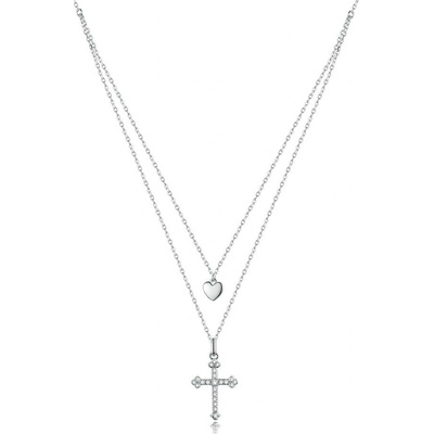 Mabell Dámský stříbrný náhrdelník CZ221BSN197C45