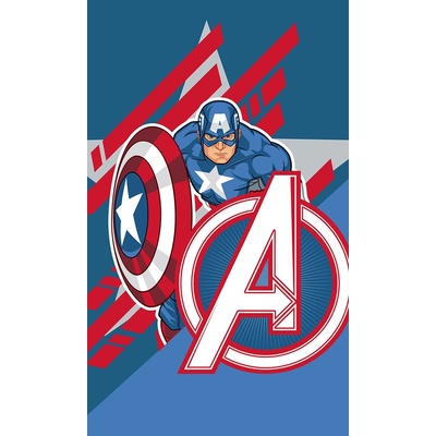 Carbotex Bavlněný ručníček 30 x 50 cm Avengers Kapitán Amerika