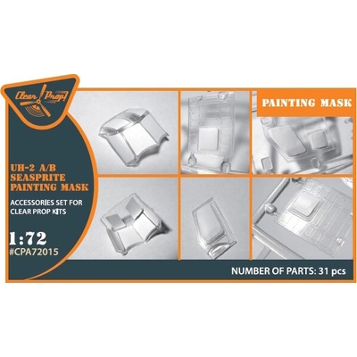 Clear Prop UH-2 A/B SEASPRITE painting mask 1:72
