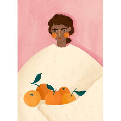 Plagát, Obraz - The Woman With the Oranges, Bea Muller, 30 × 40 cm