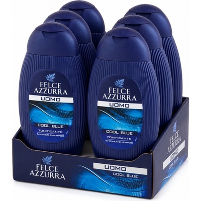 Felce Azzurra sprchový gel Cool Blue 6x250 ml VÝHODNÉ BALENÍ