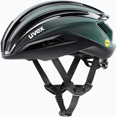 uvex Surge Aero MIPS каска за велосипед черна/зелена матова