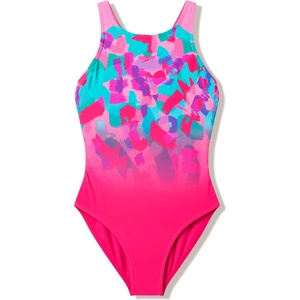 Speedo Детски бански костюм Speedo Kid's Print Pulseback Swimsuit - Blush Pink - размер 128 (EU) (750-3085-0113)