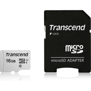 Transcend microSDHC 300S 16GB C10/U1 TS16GUSD300S-A