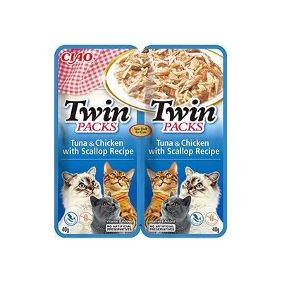 Twin Packs Tuna & Chicken & Scallop in Broth 12 x 80 g