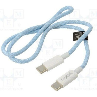 Logilink CU0349 USB 2.0 USB C vidlice z obou stran 500mm modrý
