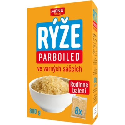 Menu Gold rýže parboiled ve varných sáčcích 8 x 100 g