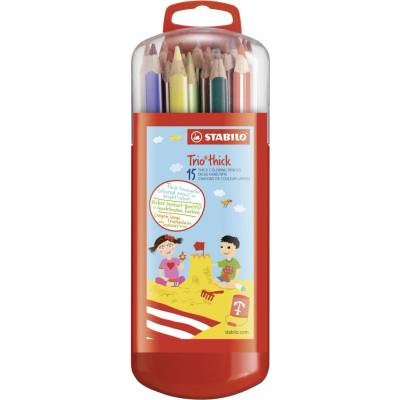 STABILO Trio, hrubá 15 ks Box