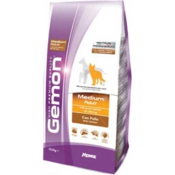 Gemon DOG Medium Adult chicken - Пълноценна суха храна за пораснали кучета от средни породи с пиле 15 кг, Италия - 6081