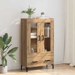 vidaXL Висок шкаф Дъб 69, 5 x 31 x 115 см Инженерна дървесина (882524)