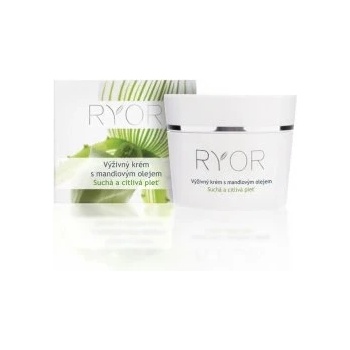Ryor RYOR a. s. Подхранващ крем Ryor с бадемово масло 50 мл за суха и чувствителна кожа