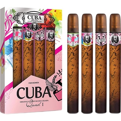 Cuba Quad I подаръчен комплект с парфюмна вода 4х35мл за жени 1 бр