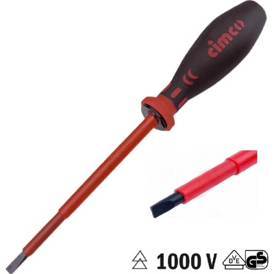 CIMCO 117704 Plochy skrutkovač 4,0x0,8