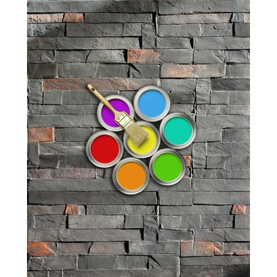 Stamp Set 3 farieb Bridlica 3 kg antracit 030, biela 1000, tehlovo oranžová 360