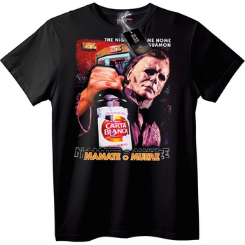 NOONEBRAND Тениска Halloween Michael Myers Бира - 2XL, White