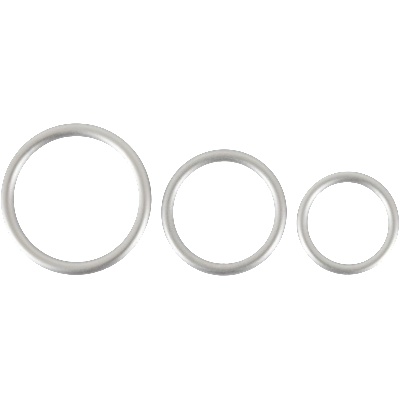 You2Toys Metallic Silicone Cock Ring Set