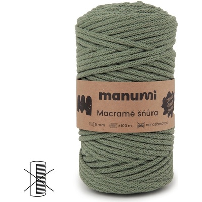 Manumi Macramé šňůra 5mm šalvějová - 1 ks