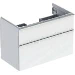 Geberit iCon - Шкафче за умивалник 89x62x48 см, 2 чекмеджета, лъскаво бяло 502.305. 01.2 (502.305.01.2)