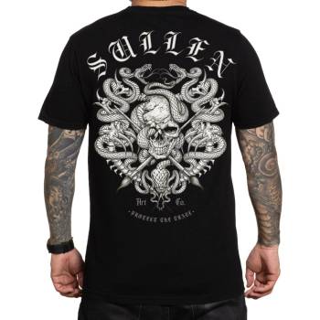 SULLEN Мъжка тениска sullen - premium - bones badge - scm7273_jtbk