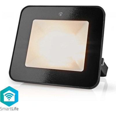 Nedis SmartLife chytrý venkovní LED reflektor, 20W 1600lm, RGB barevná + teplá-studená bílá, stmívatelný, hliník (WIFILOFC20FBK)