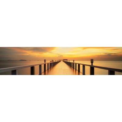 Dimex KI260-114 Fototapeta do kuchyně Wood Bridge rozměry 260 x 60 cm