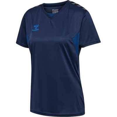 Hummel | HMLAUTHENTIC PL JERSEY S/S WOMAN modrá