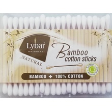 Lybar Original Natural Bamboo bambusové vatové tyčinky krabička 200 ks