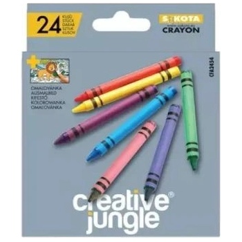 SaKOTA Creative Jungle Сив комплект пастели - 24 броя (CFA2454)