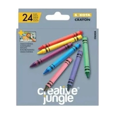 SaKOTA Creative Jungle Сив комплект пастели - 24 броя (CFA2454)