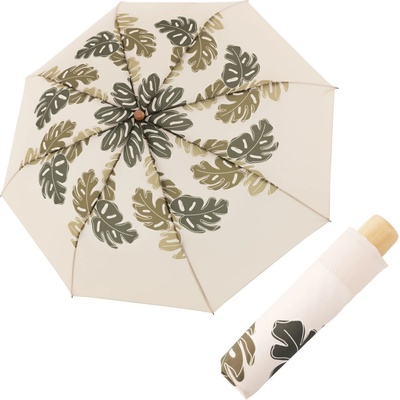 Doppler nature mini Choice Beige deštník dámský skládací bílý