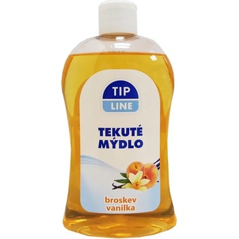 Tip Line Broskev vanilka tekuté mýdlo dávkovač 500 ml