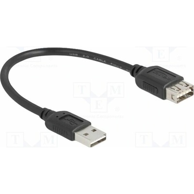 Delock 81510 USB 2.0 zlacený 0,2m černý