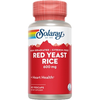 SOLARAY Red Yeast Rice 600 - 45 капсули