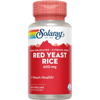 SOLARAY Red Yeast Rice 600 - 45 капсули
