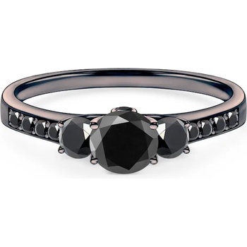 Image 1 of SAVICKI Годежен пръстен Dream: черно злато, черен диамант