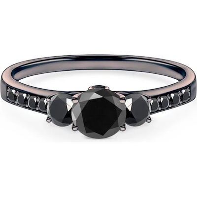 SAVICKI Годежен пръстен Dream: черно злато, черен диамант
