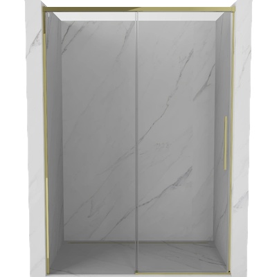 Mexen Rox плъзгащи се душ врати 150 см, прозрачен, златист - 8C2-150-000-50-00 (8C2-150-000-50-00)