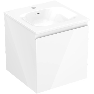 Mexen Orio шкаф за баня 45 см с мивка Vela, 1 чекмедже, бял гланц - 91A10-04547-1-BF00-W23M00 (91A10-04547-1-BF00-W23M00)