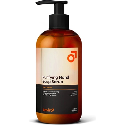 Beviro Purifying mýdlo s peelingovým efektem Zesty Vetiver 500 ml