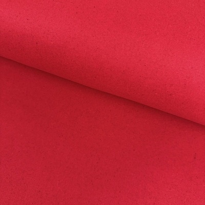 Kabátovina Flauš Wool - Červená