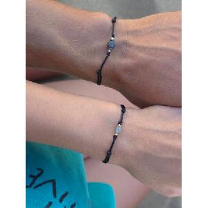 Kathryn' s Bracelets Гривни за Двама със Златни Топчета и Лабрадорит