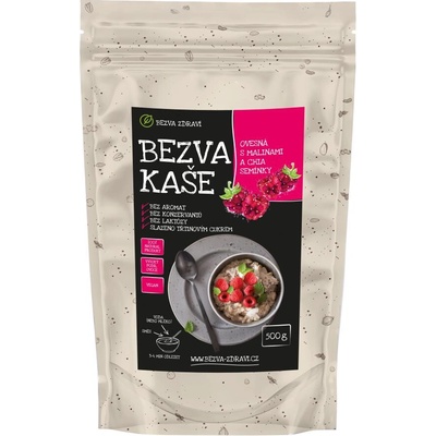 Bezva müsli Ovsená kaša s malinami a chia 0,5 kg