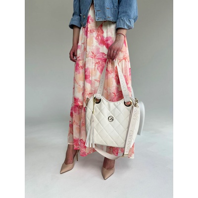 Grosso Väčšia kabelka na rameno GS-3777-creamPIK