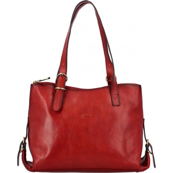Katana Luxusní dámská kožená kabelka Sana červená
