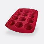 coox Форма за 12 мъфини COOX в червен цвят - 38, 5 х 27 х h4 см (COOX 2301-301)